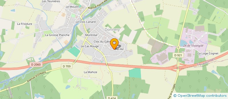localisation de l'entreprise MONSIEUR JEROME PERLY  DONNERY