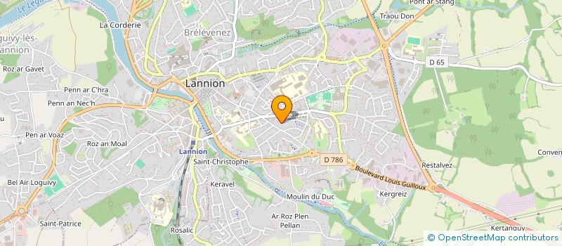 localisation de l'entreprise MONSIEUR JEROME PERON à LANNION
