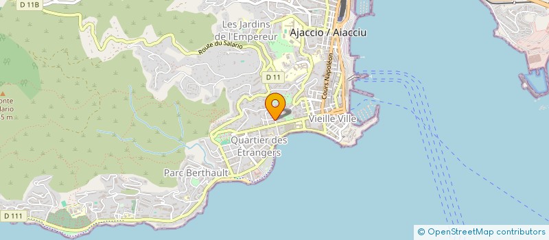 localisation de l'entreprise MONSIEUR JEROME PERONI à AJACCIO