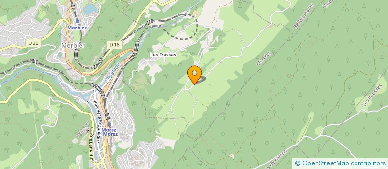 localisation de l'entreprise MONSIEUR JEROME PERRAD  MORBIER