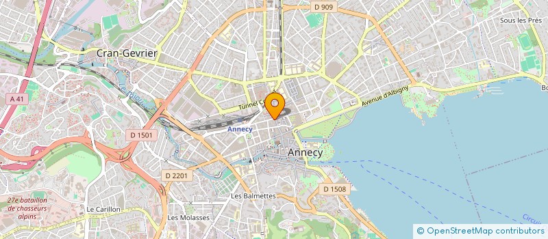 localisation de l'entreprise MONSIEUR JEROME PERREAULT à ANNECY