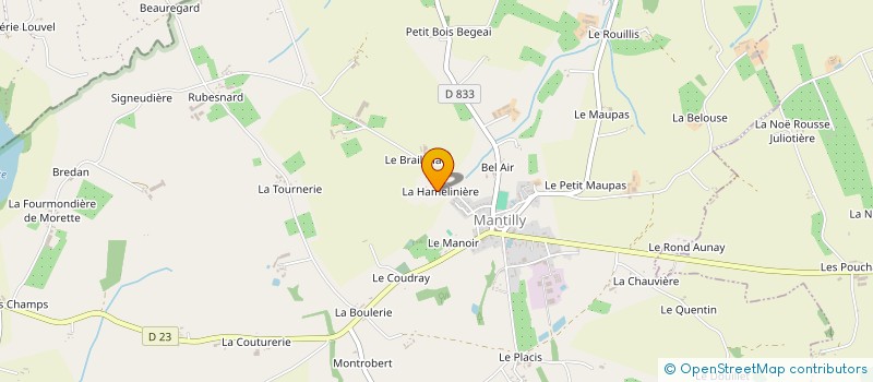 localisation de l'entreprise MONSIEUR JEROME PERRET à MANTILLY