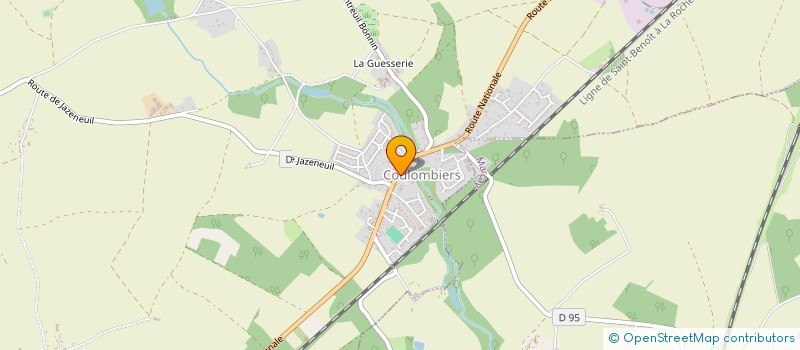 localisation de l'entreprise MONSIEUR JEROME PERRIN  COULOMBIERS