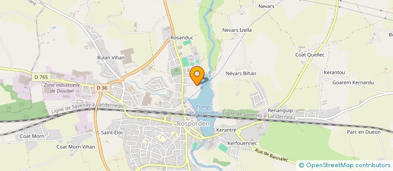 localisation de l'entreprise MONSIEUR JEROME PERRINE  ROSPORDEN