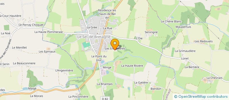 localisation de l'entreprise MONSIEUR JEROME PERROTEAU  LE SEL-DE-BRETAGNE