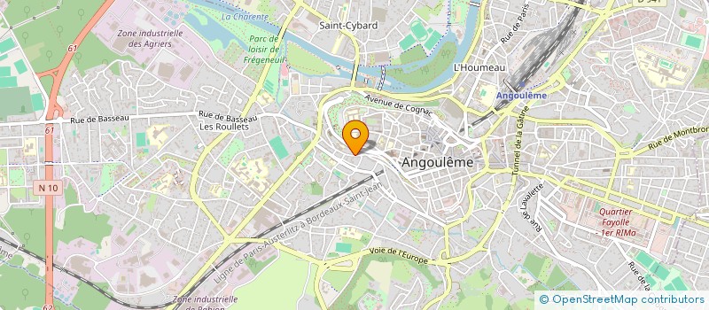 localisation de l'entreprise MONSIEUR JEROME PESCHARD à ANGOULEME