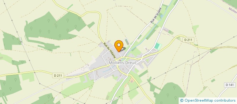 localisation de l'entreprise MONSIEUR JEROME PETIT  MOLLIENS-DREUIL