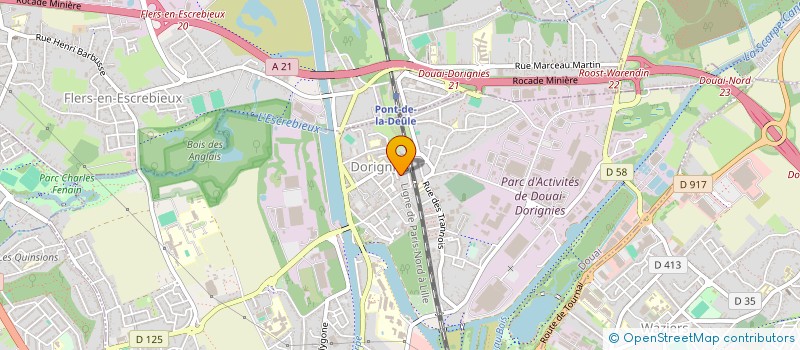 localisation de l'entreprise MONSIEUR JEROME PETIT  DOUAI