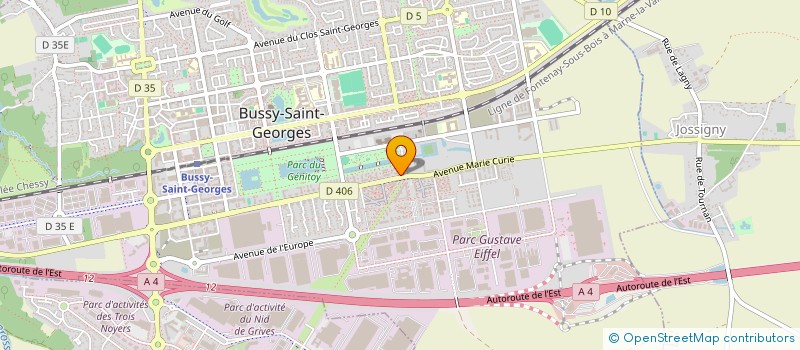 localisation de l'entreprise MONSIEUR JEROME PETIT  BUSSY-SAINT-GEORGES