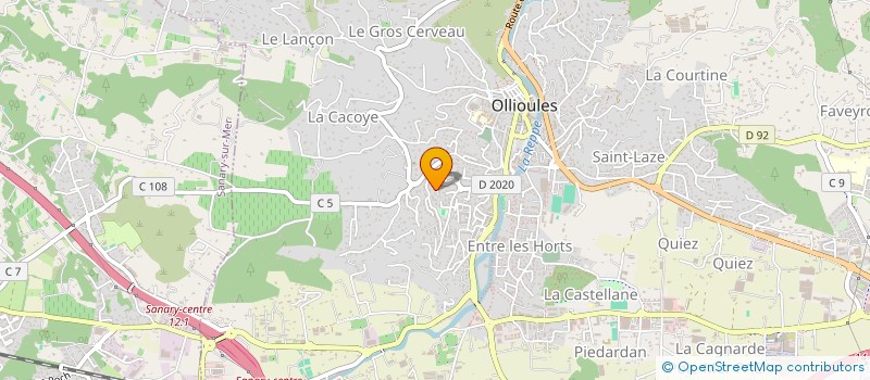 localisation de l'entreprise MONSIEUR JEROME PETITJEAN à OLLIOULES
