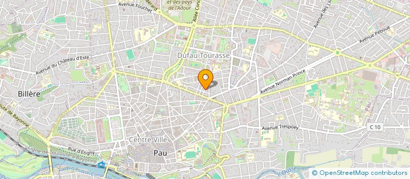 localisation de l'entreprise MONSIEUR JEROME PEYROUTOU à PAU