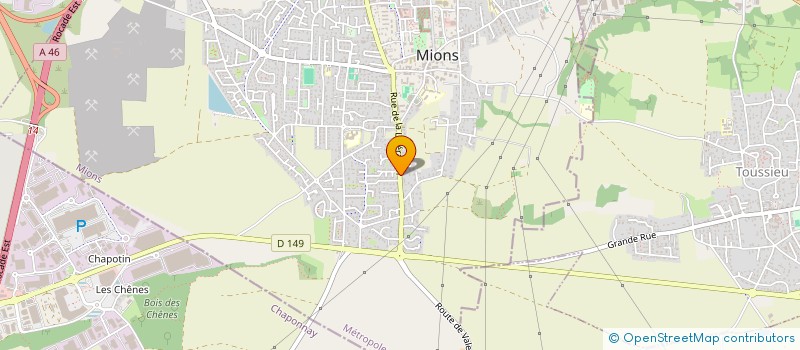 localisation de l'entreprise MONSIEUR JEROME PEYTAVIN  MIONS