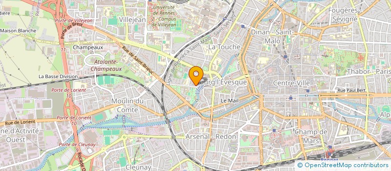 localisation de l'entreprise MONSIEUR JEROME PHILIPPOT  RENNES