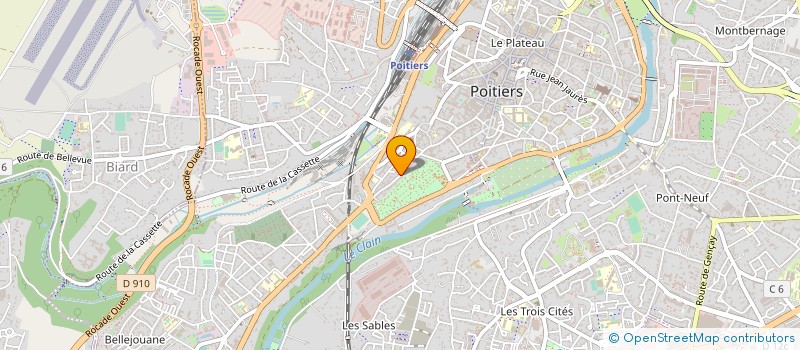 localisation de l'entreprise MONSIEUR JEROME PICANOL  POITIERS