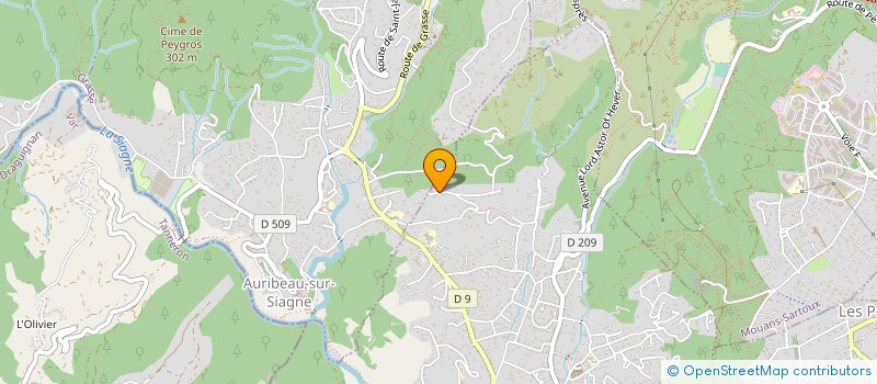 localisation de l'entreprise MONSIEUR JEROME PIETRAIN  PEGOMAS