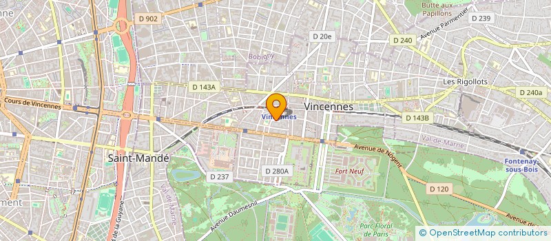 localisation de l'entreprise MONSIEUR JEROME PILLEUL à VINCENNES