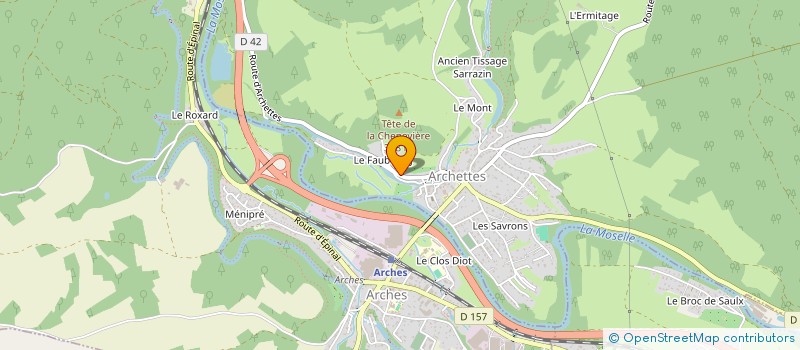 localisation de l'entreprise MONSIEUR JEROME PILON  ARCHETTES