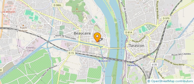 localisation de l'entreprise MONSIEUR JEROME PINA  BEAUCAIRE