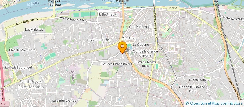 localisation de l'entreprise MONSIEUR JEROME PINCHAUX à ORLEANS