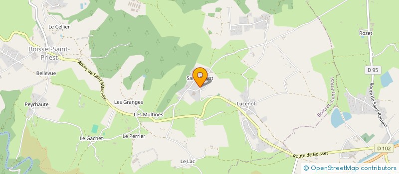 localisation de l'entreprise MONSIEUR JEROME PINEY  BOISSET-SAINT-PRIEST