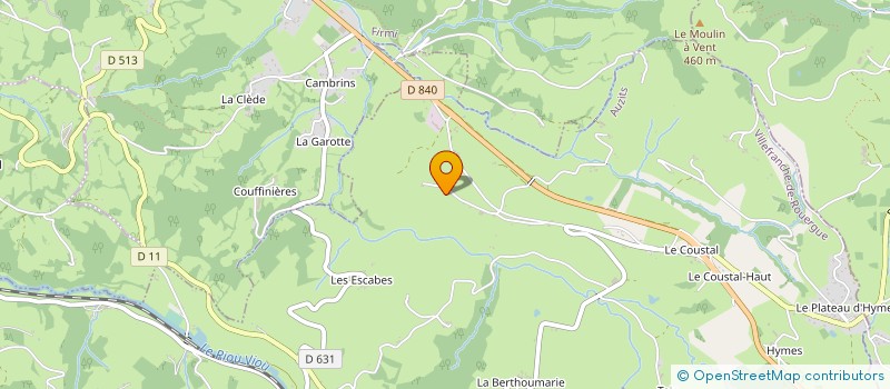 localisation de l'entreprise MONSIEUR JEROME PINQUIE  AUZITS