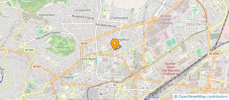 localisation de l'entreprise MONSIEUR JEROME PINSEAU  CLERMONT-FERRAND