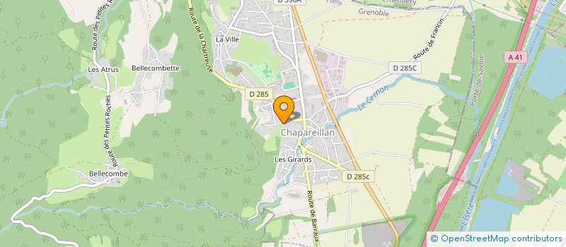 localisation de l'entreprise MONSIEUR JEROME PINSON  PONTCHARRA