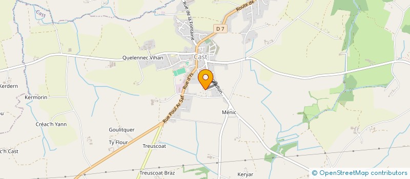 localisation de l'entreprise MONSIEUR JEROME PIRIOU  PLOUEGAT-GUERAND