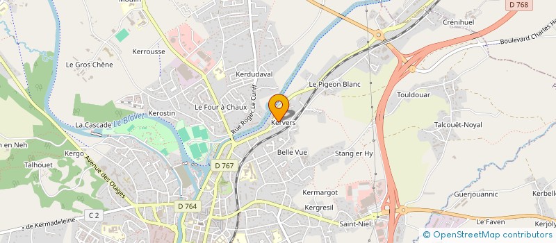 localisation de l'entreprise MONSIEUR JEROME PITEL  PONTIVY