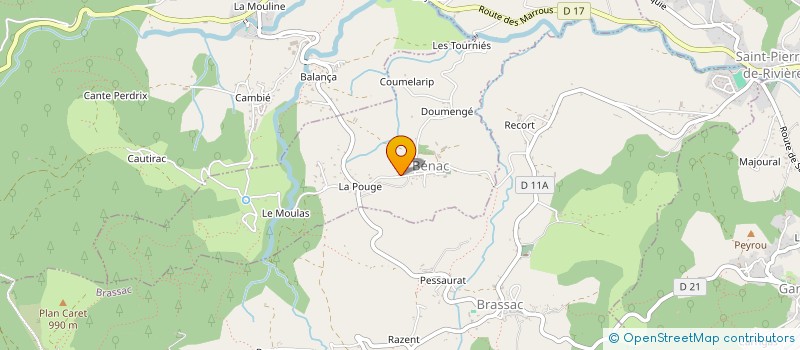 localisation de l'entreprise MONSIEUR JEROME PLAGNES à BENAC