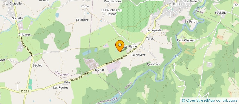 localisation de l'entreprise MONSIEUR JEROME POINARD  SAINT JEURE D'AY