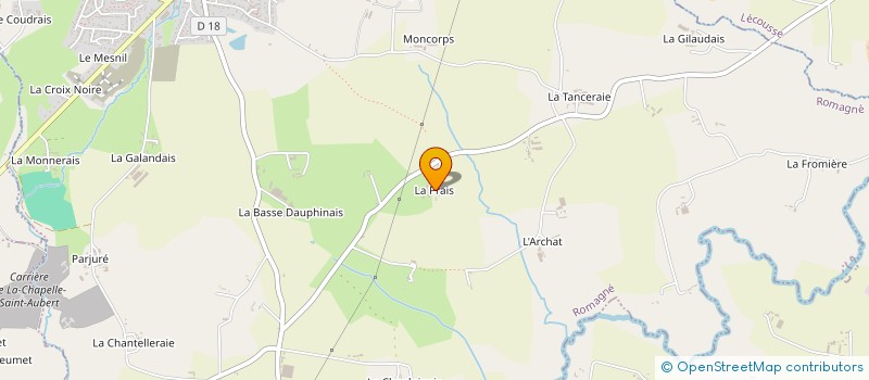 localisation de l'entreprise MONSIEUR JEROME POIRIER  ROMAGNE