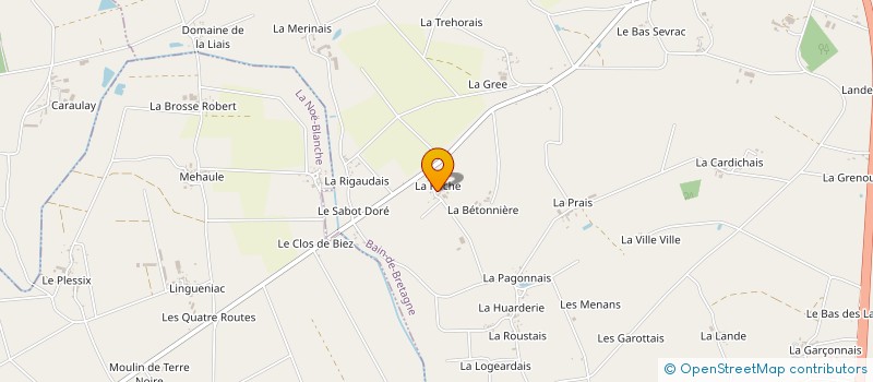 localisation de l'entreprise MONSIEUR JEROME POLIGNE à BAIN-DE-BRETAGNE