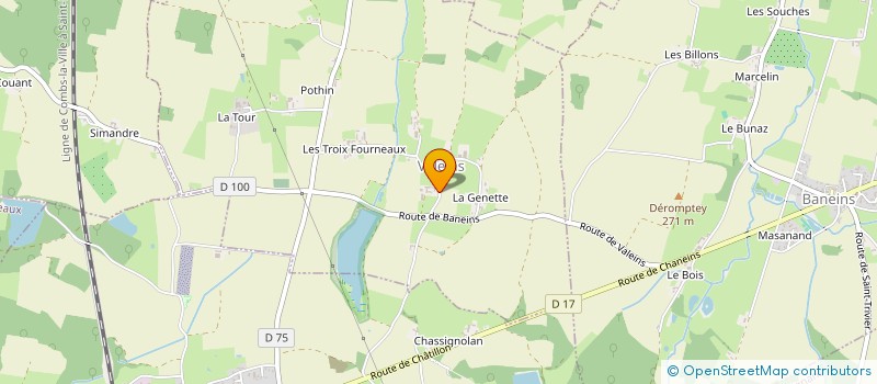 localisation de l'entreprise MONSIEUR JEROME POMEL  VALEINS