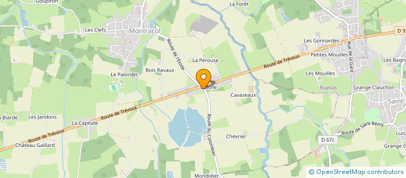 localisation de l'entreprise MONSIEUR JEROME POMERET  MONTRACOL