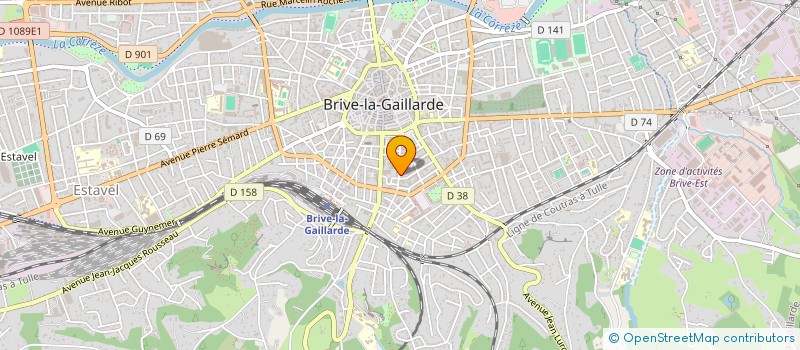 localisation de l'entreprise MONSIEUR JEROME PONS  BRIVE-LA-GAILLARDE