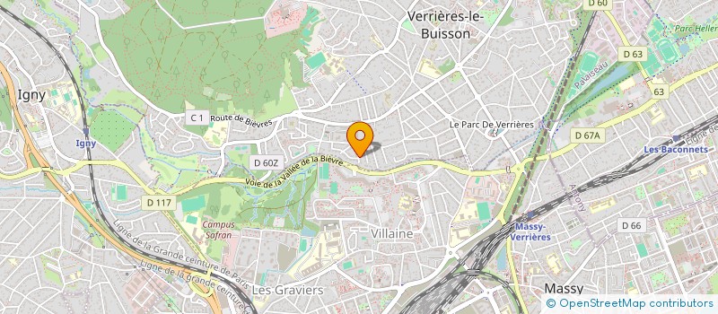 localisation de l'entreprise MONSIEUR JEROME PORET à VERRIERES-LE-BUISSON