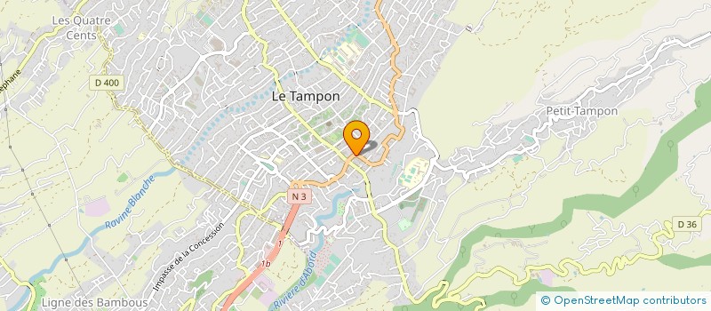 localisation de l'entreprise MONSIEUR JEROME POTHIN à LE TAMPON