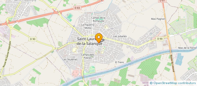 localisation de l'entreprise MONSIEUR JEROME POTIER à SAINT-LAURENT-DE-LA-SALANQUE
