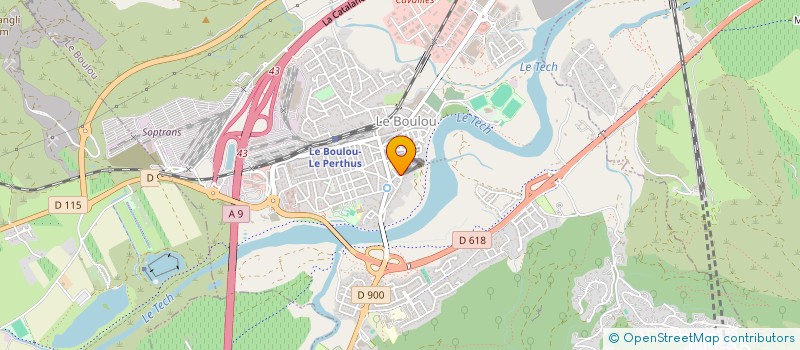 localisation de l'entreprise MONSIEUR JEROME POTTIER  LE BOULOU