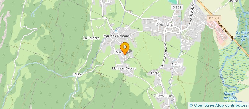 localisation de l'entreprise MONSIEUR JEROME POUGAULT à DOUSSARD