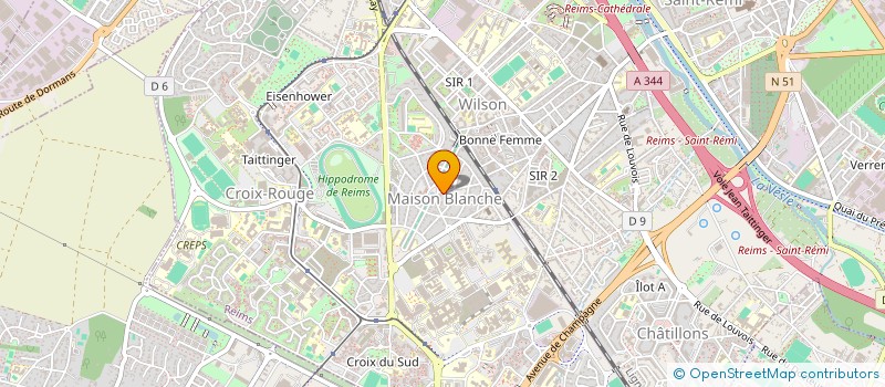 localisation de l'entreprise MONSIEUR JEROME POUILLAUDE  REIMS