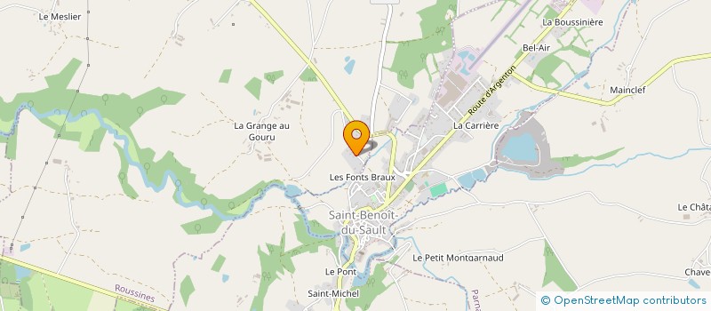 localisation de l'entreprise MONSIEUR JEROME POULAIN à ROUSSINES