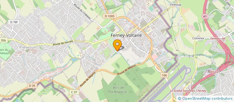 localisation de l'entreprise MONSIEUR JEROME POULIN à FERNEY-VOLTAIRE