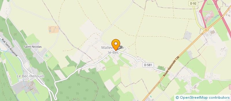 localisation de l'entreprise MONSIEUR JEROME POUSSET  MALLEVILLE-SUR-LE-BEC