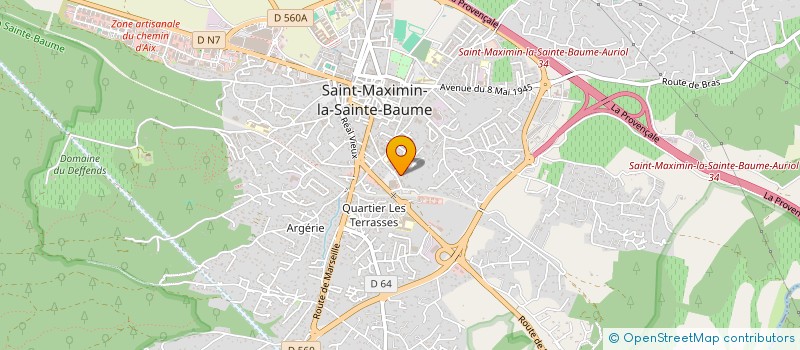 localisation de l'entreprise MONSIEUR JEROME POUTU à SAINT-MAXIMIN-LA-SAINTE-BAUME