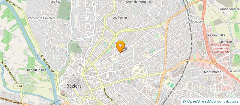 localisation de l'entreprise MONSIEUR JEROME PRAQUIN  BEZIERS