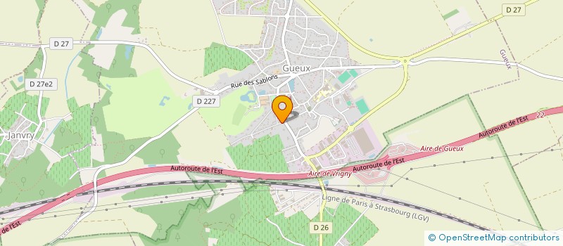 localisation de l'entreprise MONSIEUR JEROME PREVOST  GUEUX