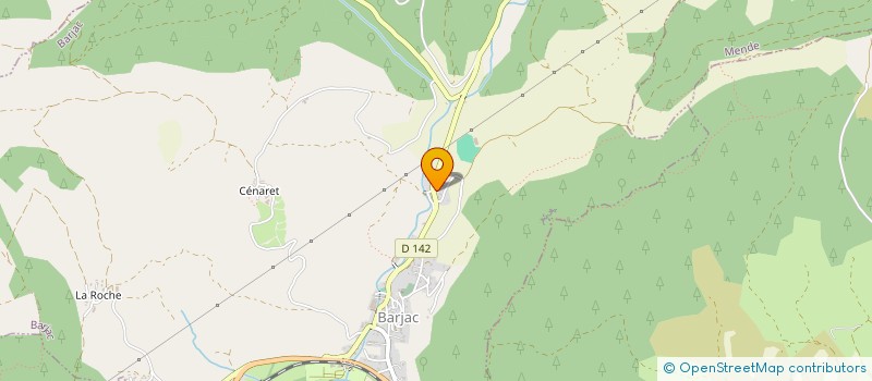 localisation de l'entreprise MONSIEUR JEROME PRIEUR  BARJAC