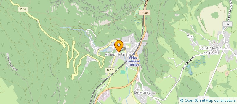 localisation de l'entreprise MONSIEUR JEROME PRUNIAUX  VIRIEU-LE-GRAND